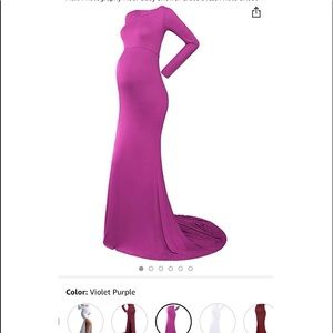 Pink maternity dress